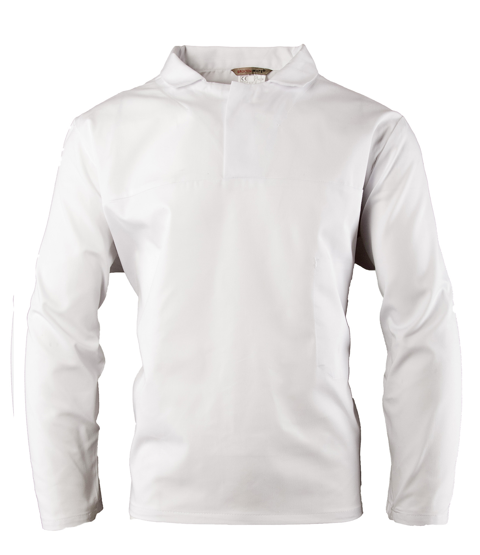 Bluza długi rękaw haccp wkładana przez głowę Brixton White, biały